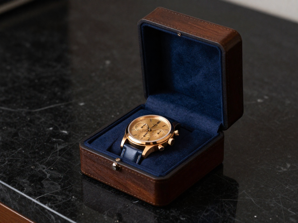 Luxury watch face detail